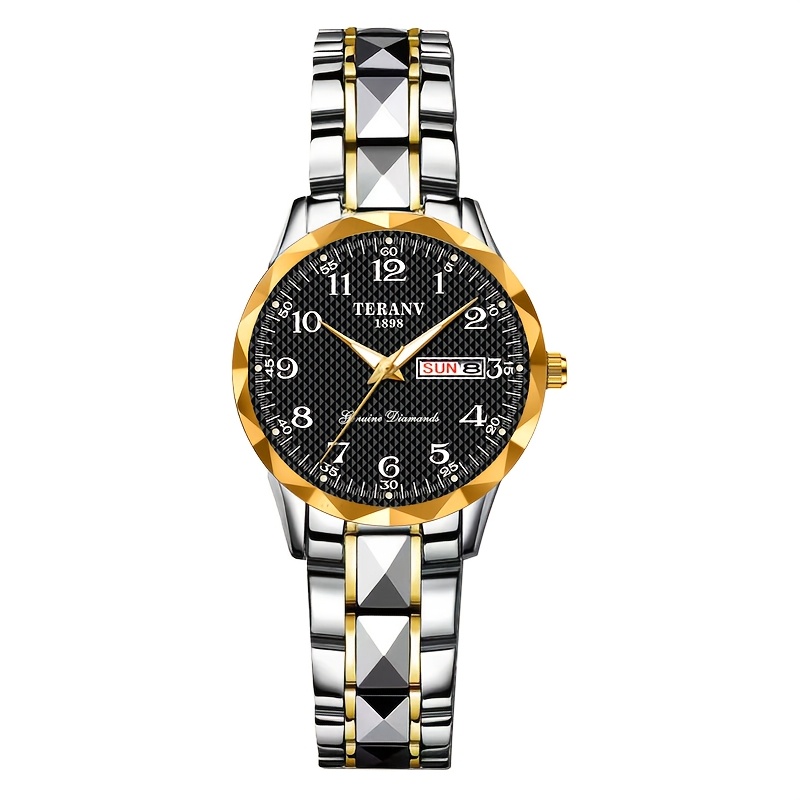 Rectangular Digital Dial Alloy Watch with Women's Strap